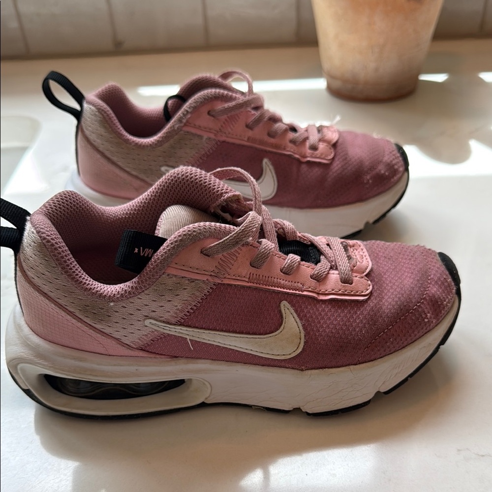 Nike Pink and White Air Max Sneakers